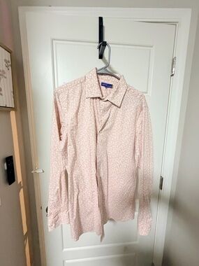 Apt. 9 Men’s Light Pink Floral Dress Shirt